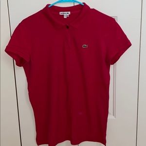Pink Lacoste Polo shirt (great condition)